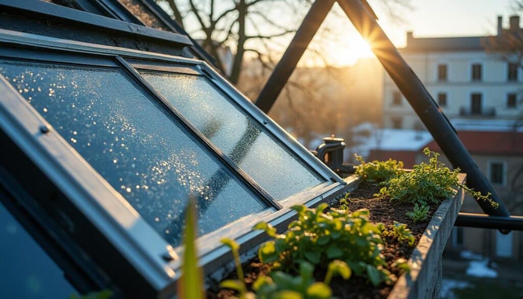 Isolation efficace d’une serre sur toit pendant l’hiver