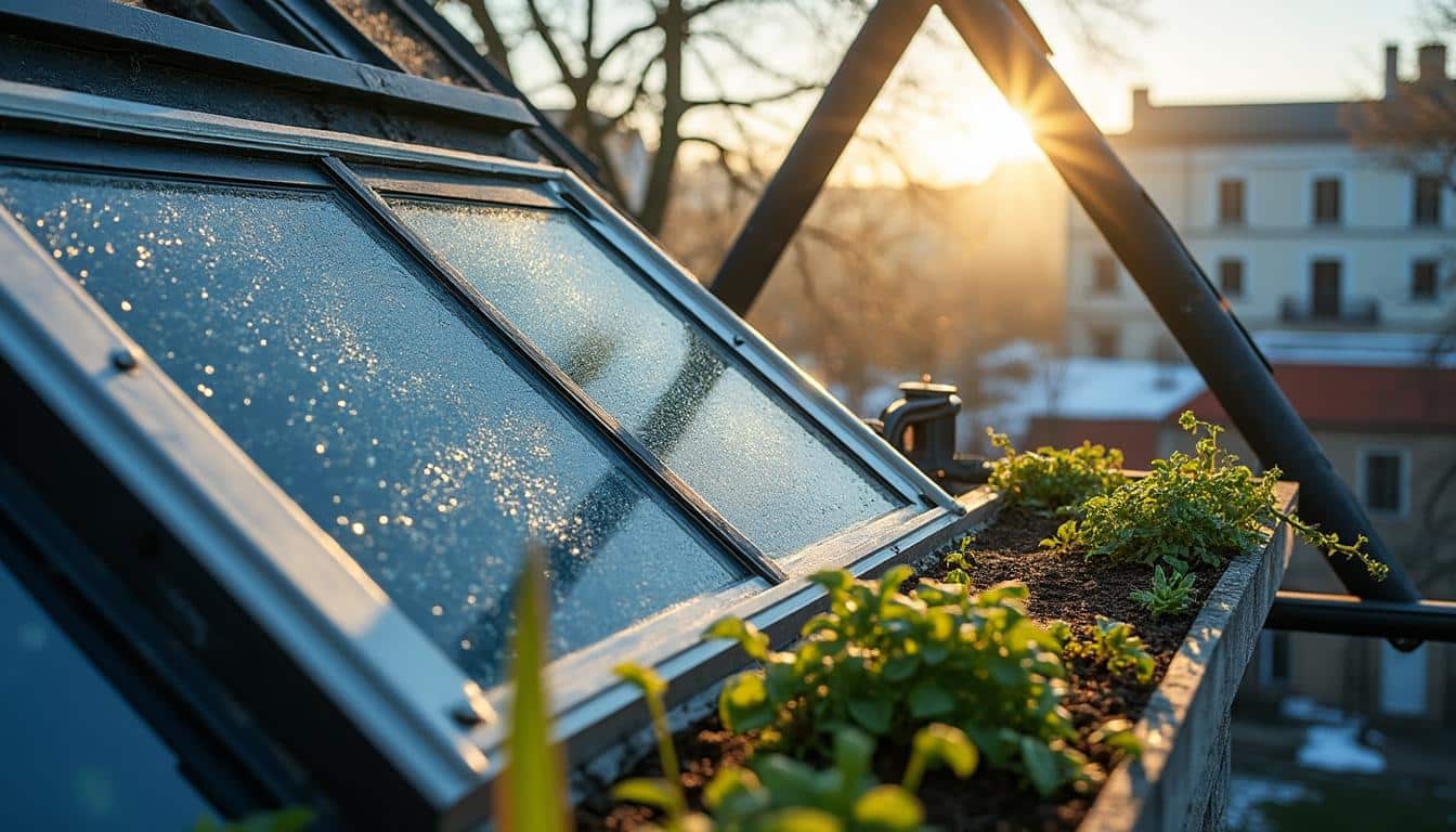 Isolation efficace d’une serre sur toit pendant l’hiver