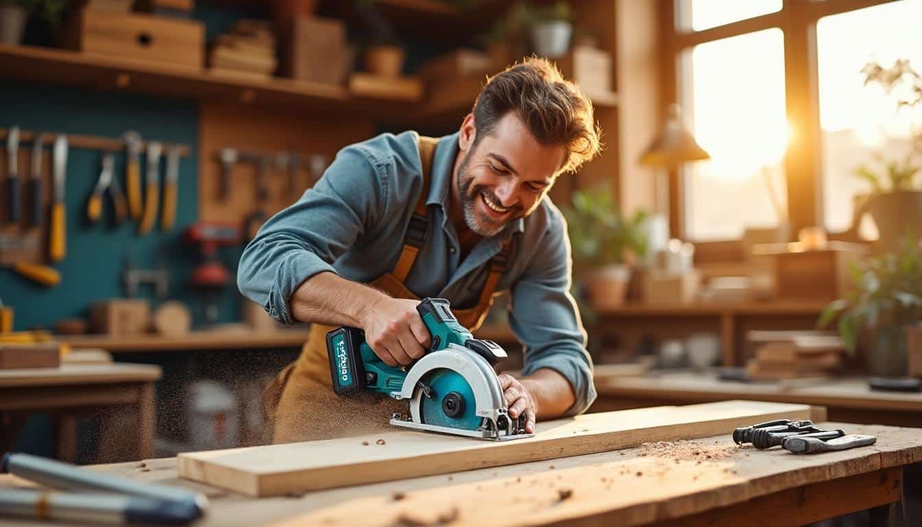 Illustration: Pourquoi opter pour une scie circulaire sans fil Makita pour vos projets ?