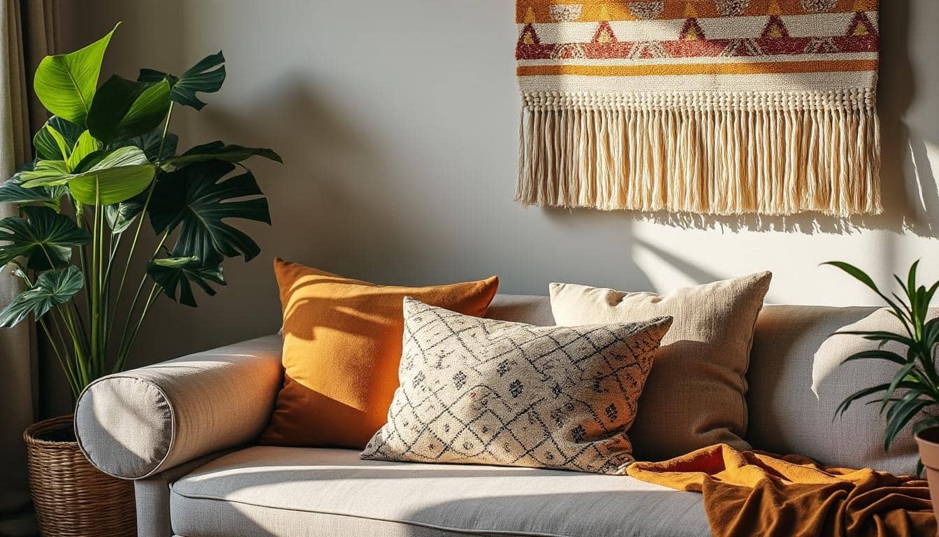 Des idées originales de tenture murale pour décorer votre salon