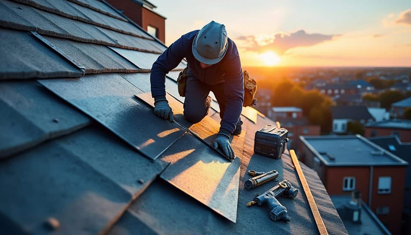 Illustration: Comprendre le rôle essentiel du faitage dans une toiture monopente