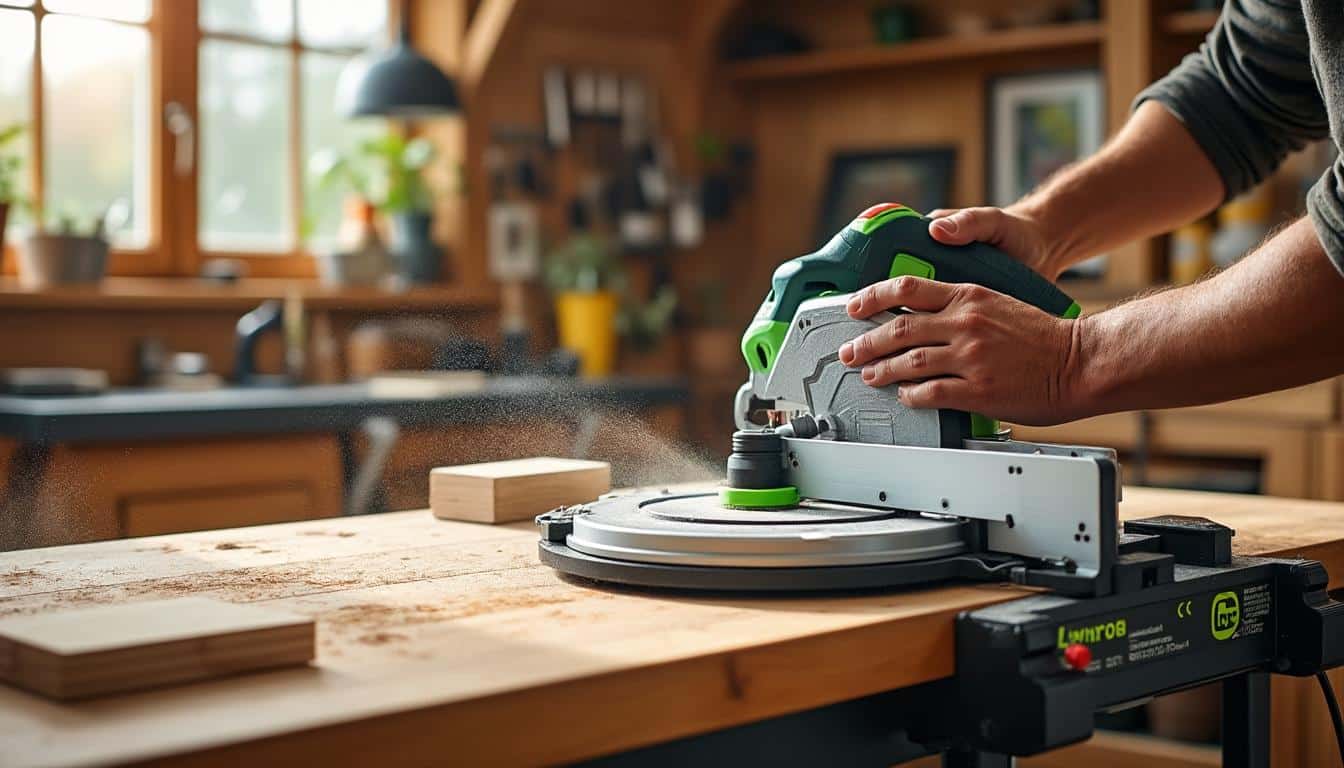 Illustration: Découvrir les modèles phares de scie circulaire sur table Festool et leur usage mobile