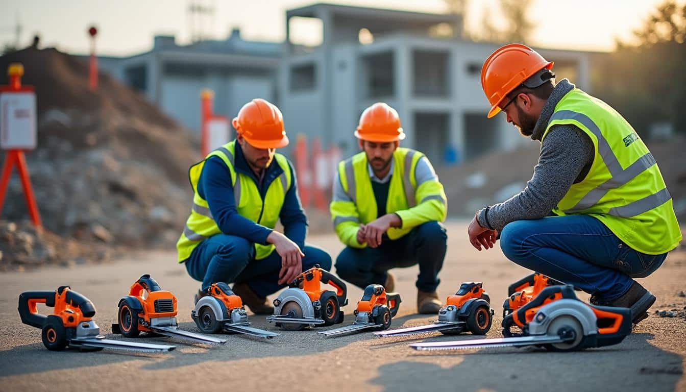 Illustration: Comment choisir la bonne scie à sol Husqvarna pour vos travaux de construction