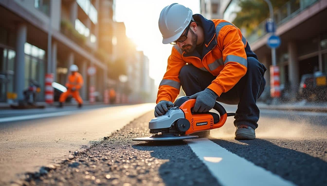 Illustration: Les meilleures pratiques pour utiliser efficacement une scie à sol Husqvarna