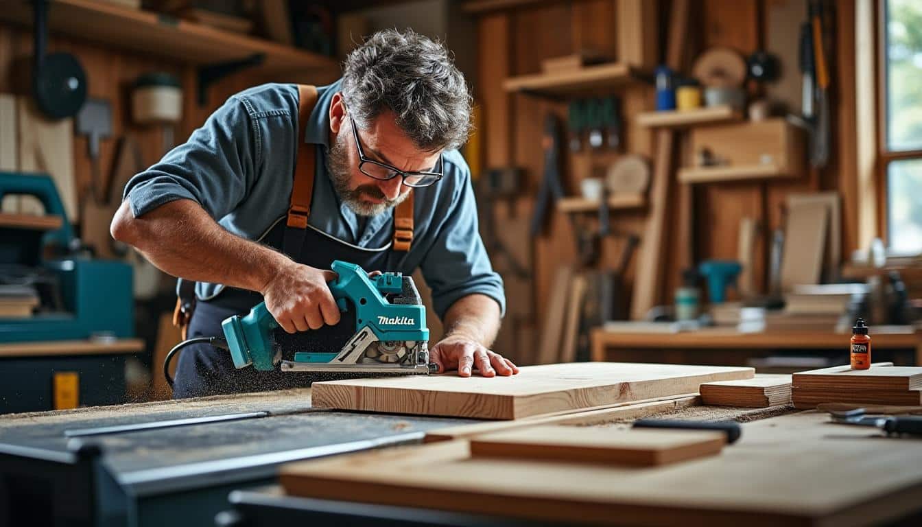 Illustration: Pourquoi choisir la Makita scie à ruban LB1200F pour un travail précis et rigide ?