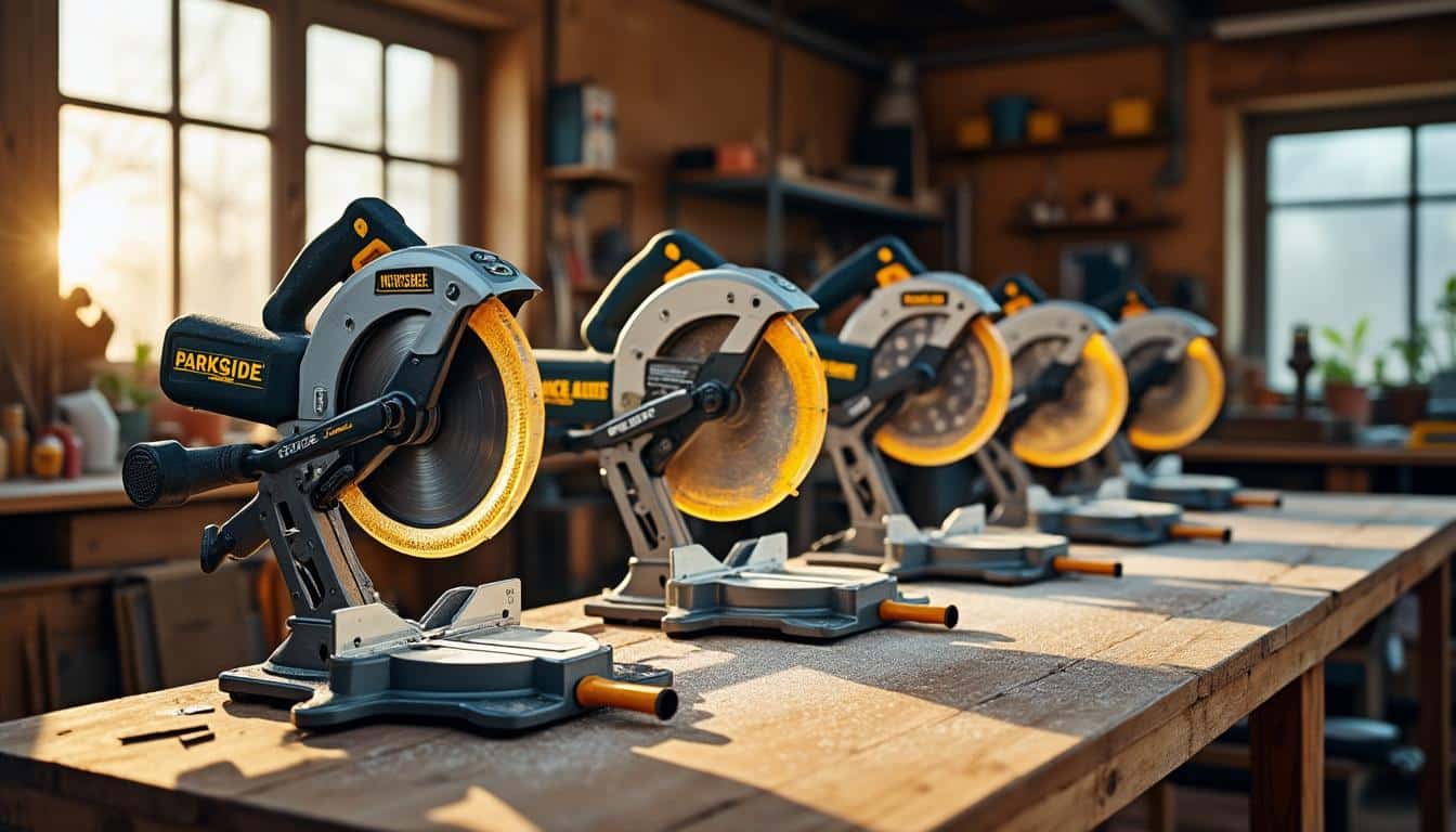 Illustration: Les modèles phares de la gamme Parkside et leurs caractéristiques détaillées