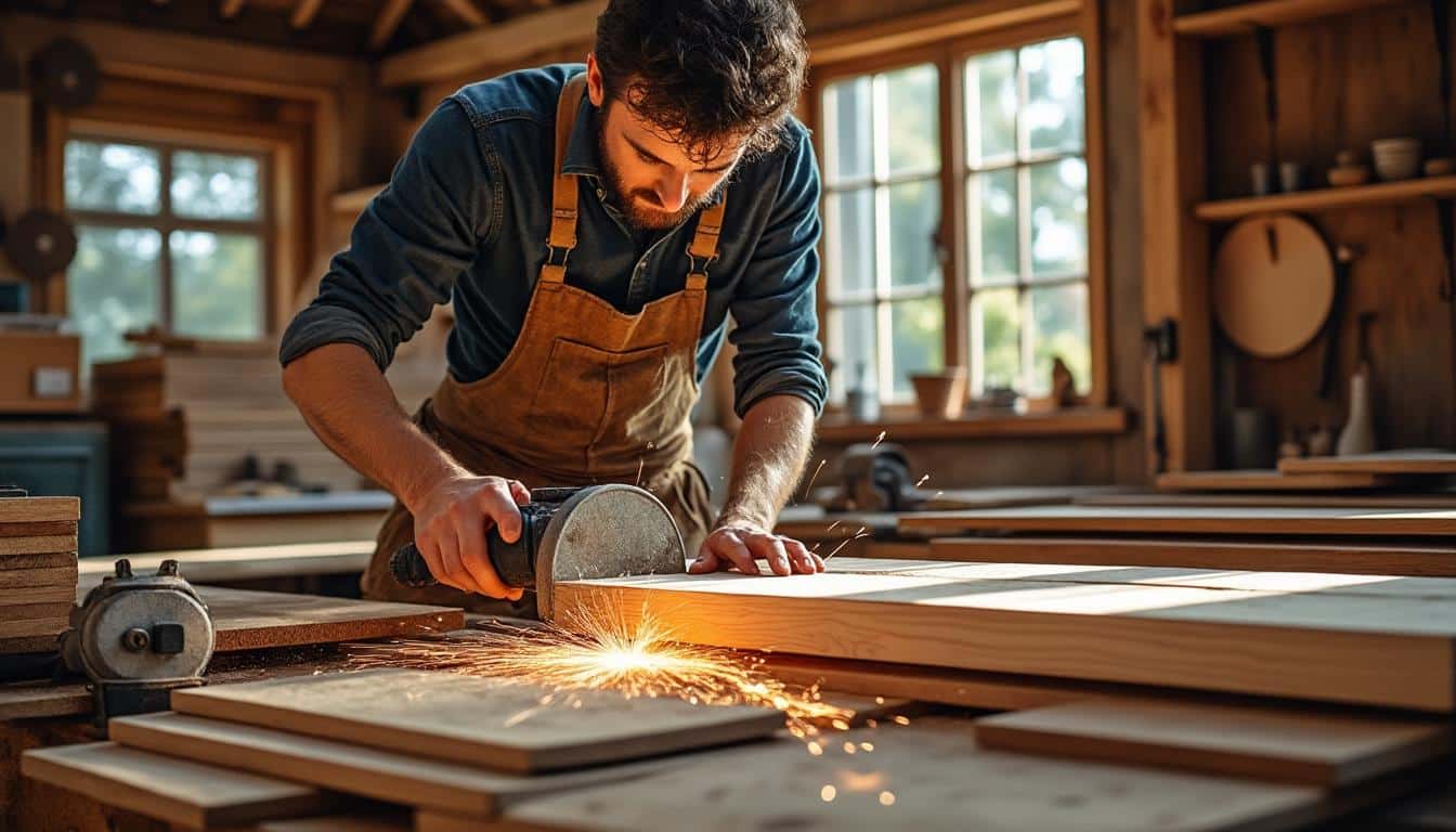 Illustration: Explorer les capacités de coupe et les types d’angles réalisables avec une scie à onglet 305 mm