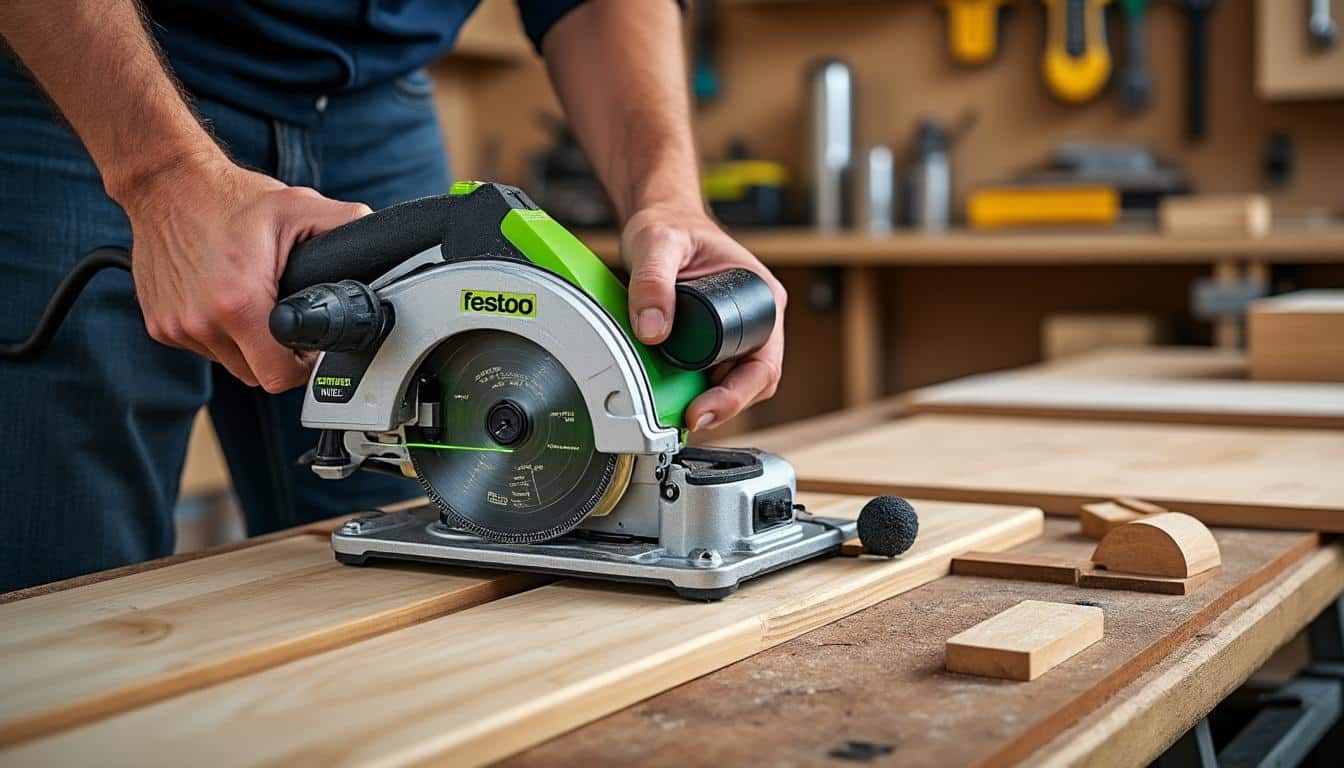 Illustration: Tout savoir sur la conception et les particularités de la scie à onglet Festool KS 120