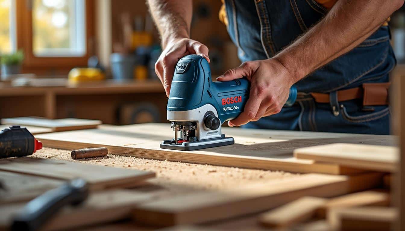 Illustration: Comment la scie PST 650 Bosch combine puissance et maniabilité