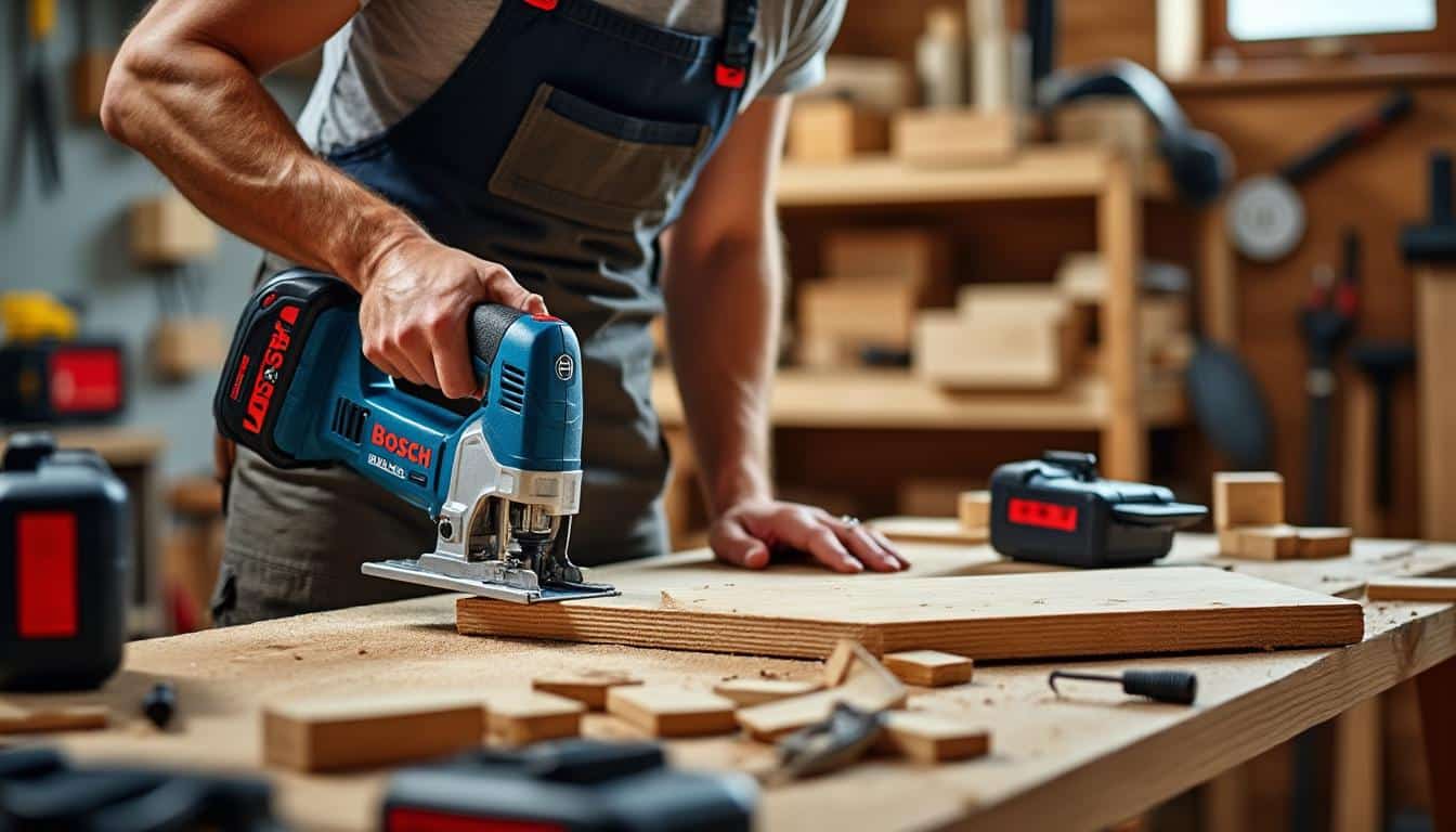 Illustration: Explorez l’univers de la scie sauteuse Bosch sans fil 18V et ses multiples usages