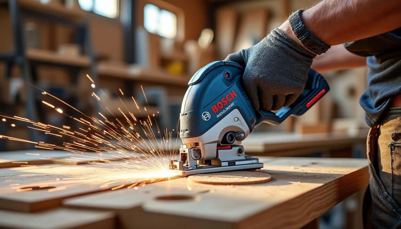 Illustration: Zoom sur les innovations Bosch qui rendent la scie sauteuse sans fil 18V performante