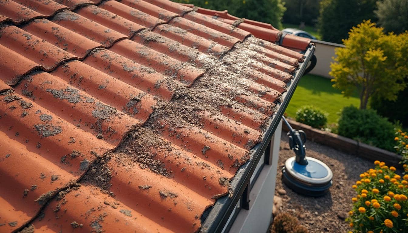 Illustration: Pourquoi il faut souvent déconseiller l’usage d’un nettoyeur haute pression sur toiture en tuile