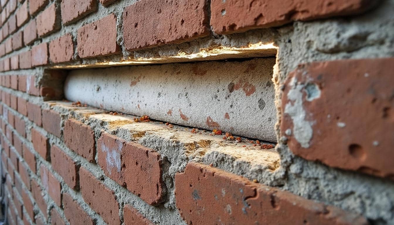 Illustration: Comprendre la lame d’air dans l’isolation des murs en brique : définition et fonctions