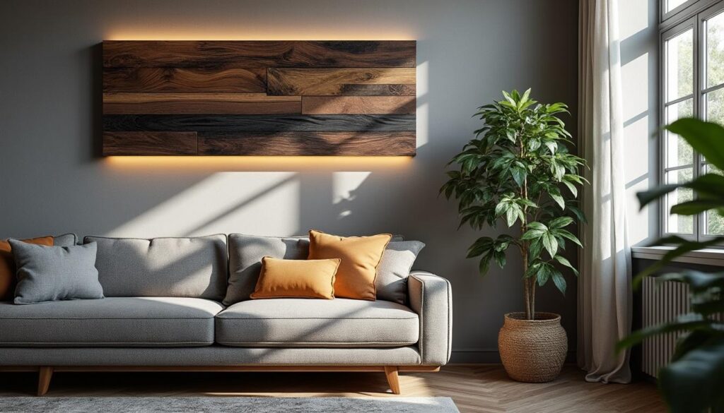 Applique murale noir et bois : élégance et chaleur naturelle