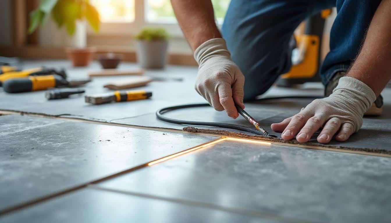 Plancher chauffant électrique sous carrelage : confort et performance