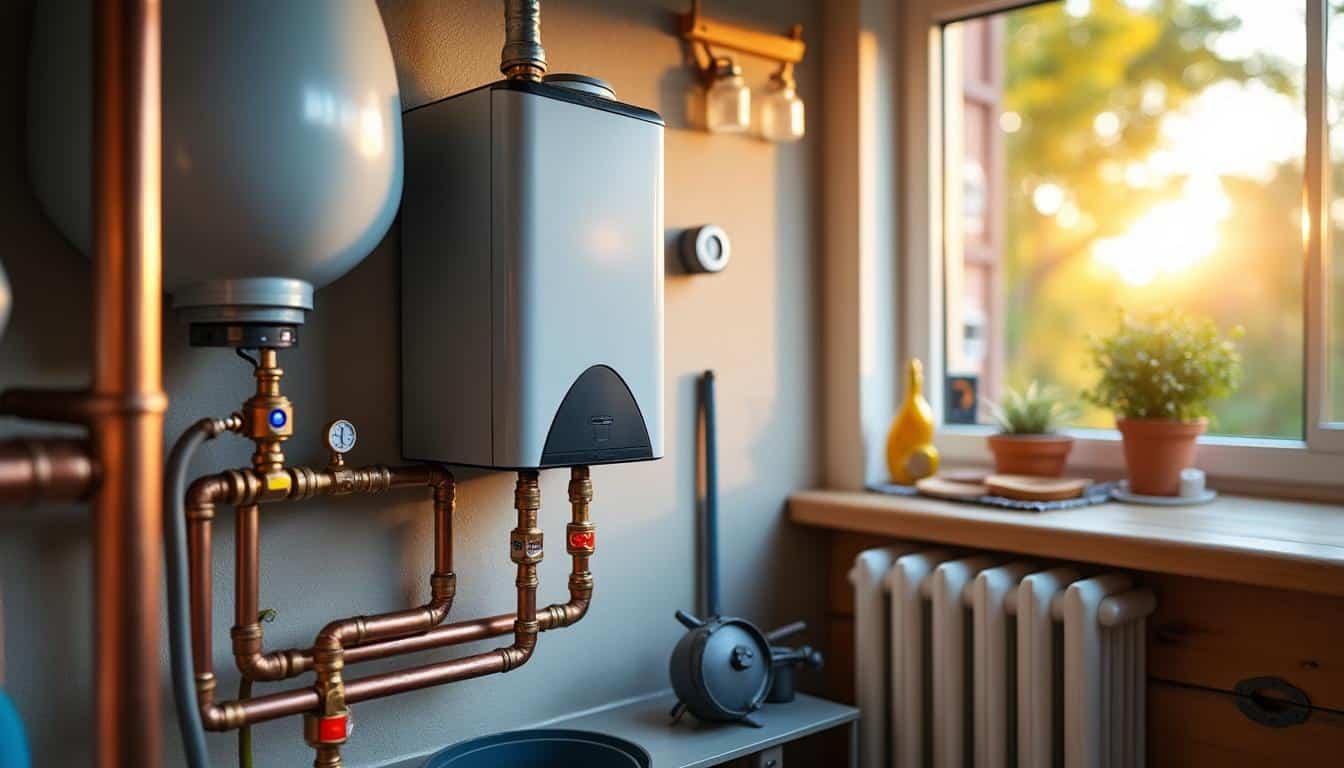 Illustration: Comprendre le fonctionnement d’une chaudière au gaz associée à un ballon d’eau chaude