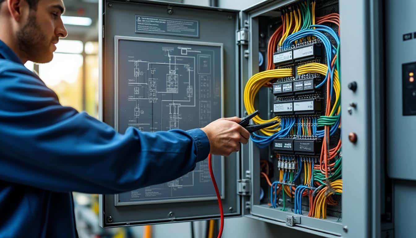 Illustration: Comprendre le fonctionnement du tableau électrique triphasé