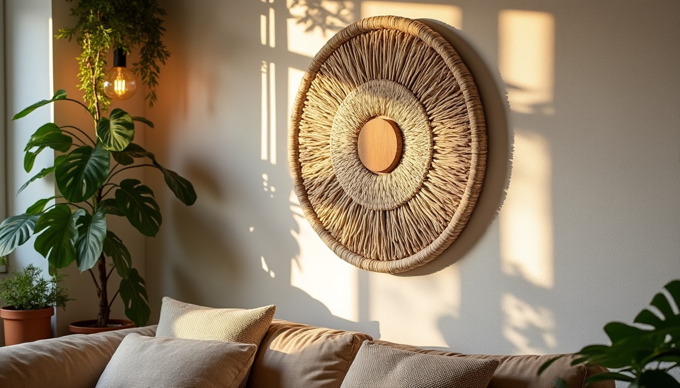 Illustration: Comprendre le charme d’une applique murale en bois et corde naturelle