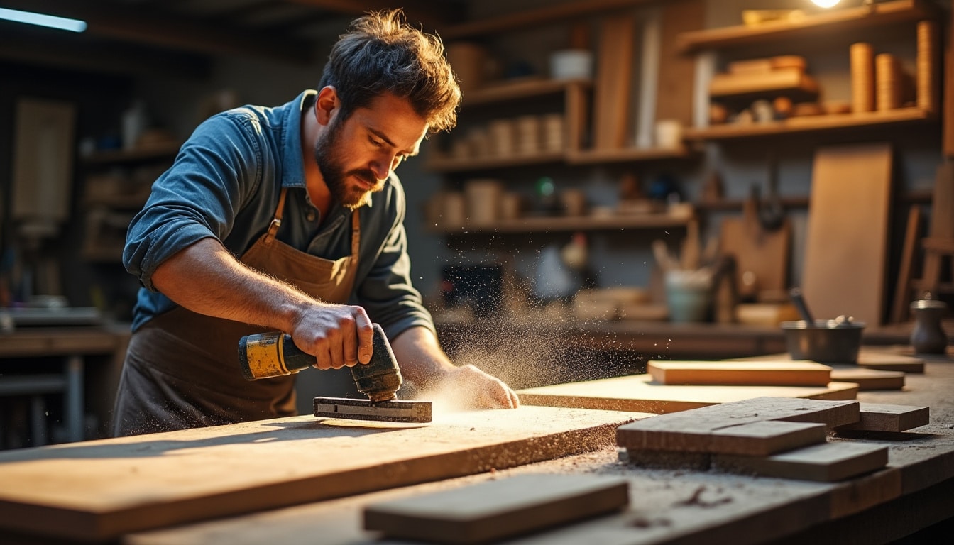 Illustration: Comprendre l’utilisation d’une perceuse pour poncer efficacement