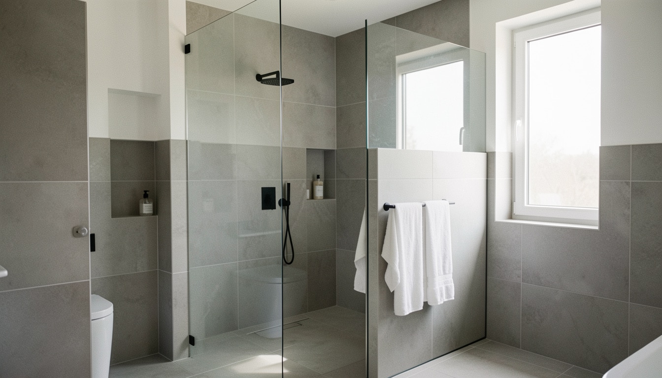 Cloison de douche en placo à mi-hauteur : bien la choisir