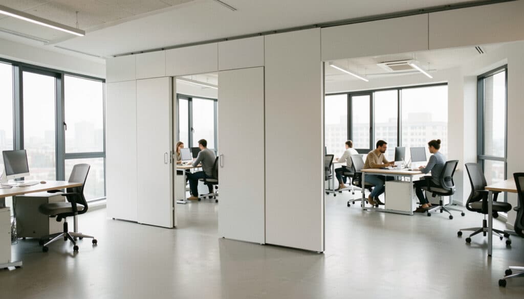 Cloison pleine amovible pour moduler vos bureaux