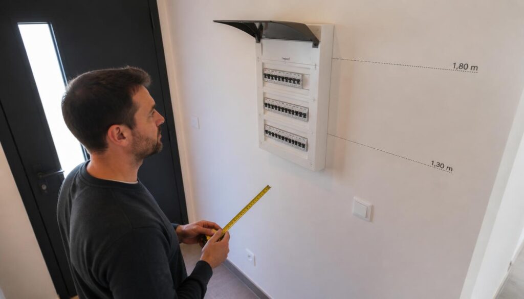 Hauteur du tableau électrique : normes et emplacement