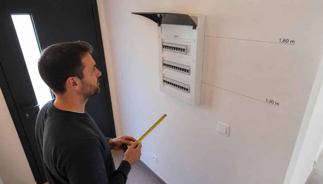 Hauteur du tableau électrique : normes et emplacement